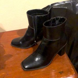 Black booties. The drop size 6.5